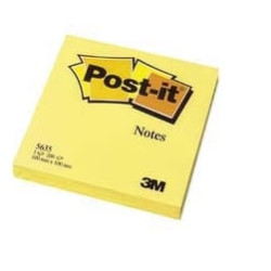 Blocco adesivo post-it 100fg giallo canary 100x100mm 5635 [50121]