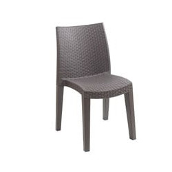 Sedia in resina progarden monoblocco lady antracite