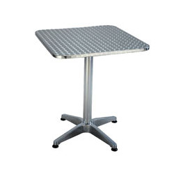 Tavolo in alluminio vette bar profy quadrato cm 70 08714