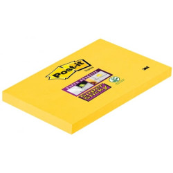 Blocco adesivo post-it 90fg super sticky 655-s 76x127mm giallo