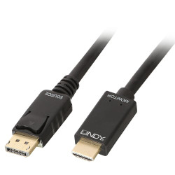 Cavo lindy displayport/hdmi 4k30 (dp: passiv) 1m [36921]