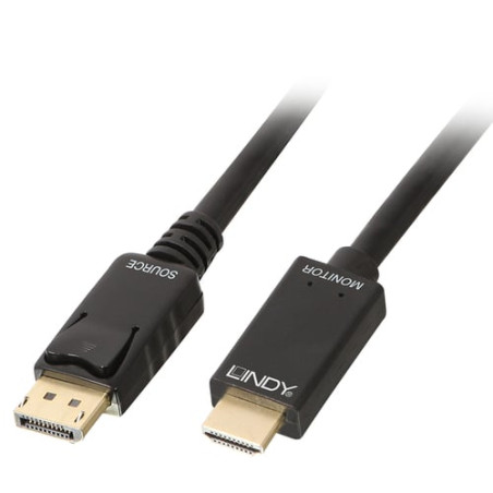 Cavo lindy displayport/hdmi 4k30 (dp: passiv) 1m [36921]
