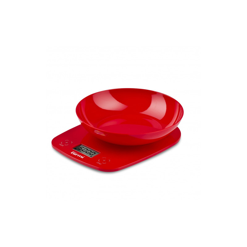 Bilancia da cucina girmi ps01 elettronica rosso