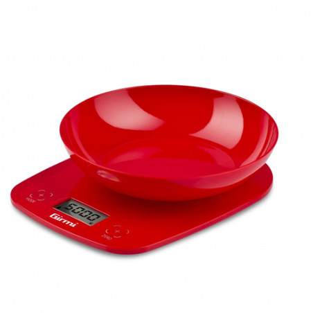 Bilancia da cucina girmi ps01 elettronica rosso