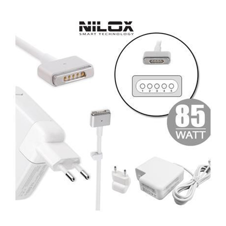 Alimentatore notebook nilox compatibile apple magsafe 2 [nlx85w-ae13]
