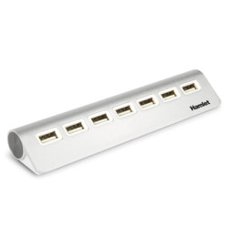Hub usb hamlet 2.0 7 porte alluminio [xhub7020al]