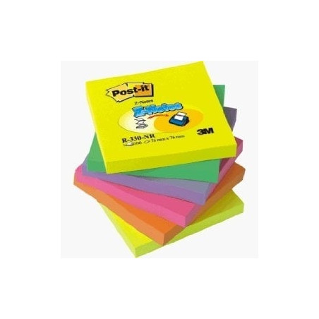 Blocco adesivo post-it 100fg super sticky z-notes 76x76mm