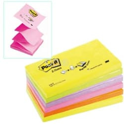 Blocco adesivo post-it 100fg super sticky z-notes 76x127mm