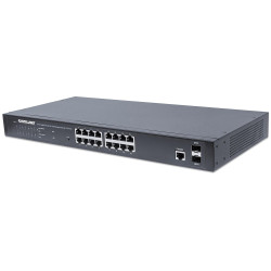 Switch intellinet gigabit ethernet 16 porte poe+ web-managed