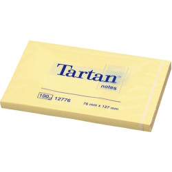 Blocco adesivo tartan 100fg 12776 giallo 76x127mm 63gr [68022]