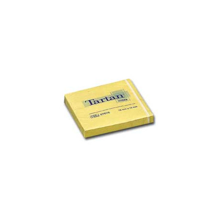 Blocco adesivo tartan 7676 giallo 76x76mm 63gr [68015]