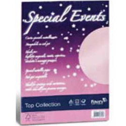 Carta metallizzata favini 20 fogli a4 120gr special events rosa [a69s154]