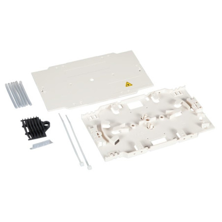 Sistema completo con vassoio portagiunti per connessioni fibra ottica