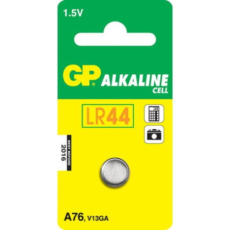 Pila gp battery 1 batteria a bottone a76 lr44