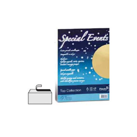 Carta metallizzata favini 10 fogli a4 250gr special events rosa [a69s174]
