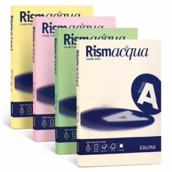 Carta in risma colorata favini 200 fogli a4 140gr rismacqua assortito