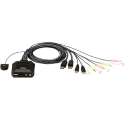 Switch kvm aten per doppio schermo displayport (thunderbolt) 2 usb