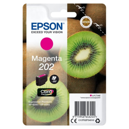 Cartuccia epson c13t02f34010 202 magenta [c13t02f34010]