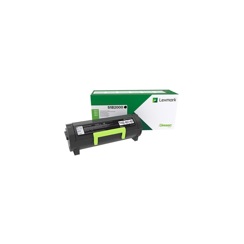 Toner lexmark lccp ms317dn 51b2000 nero [51b2000]