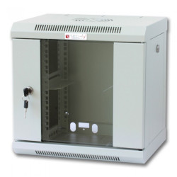 Armadio rack techly 10'' a muro 6 unitÃ  con pannelli asportabili