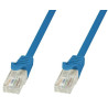 Cavo di rete techly in rame cat.6 blu utp 1,5m