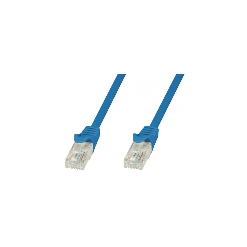 Cavo di rete techly in rame cat.6 blu utp 10m