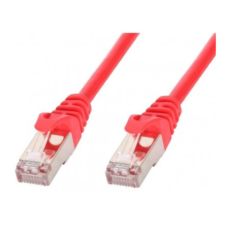 Cavo di rete techly in rame cat.6 rosso sftp lszh 3m