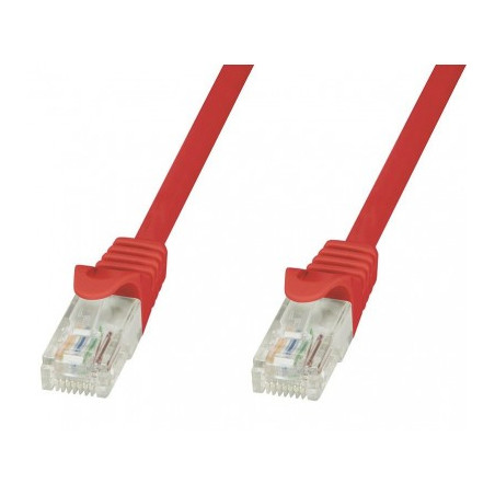 Cavo di rete techly in rame cat.6 rosso utp 1m