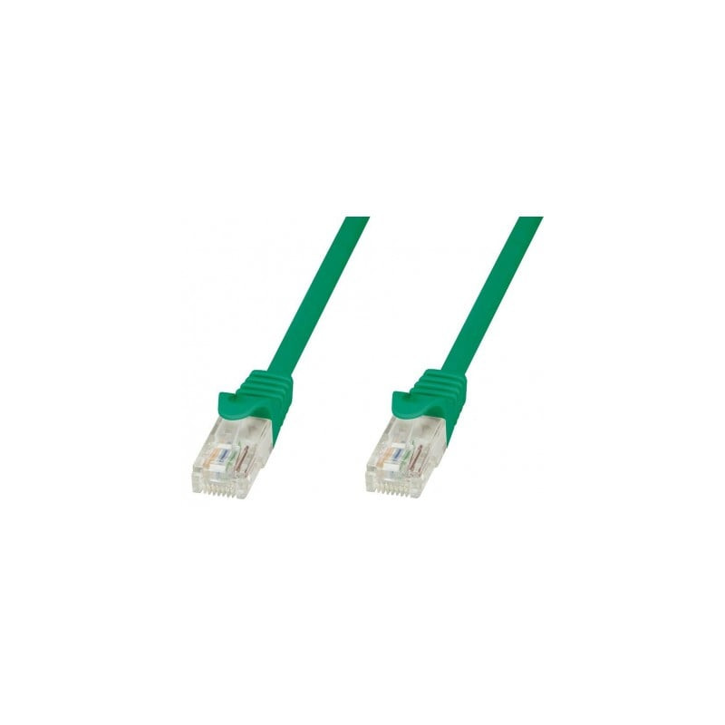 Cavo di rete techly in rame cat.6 verde utp 1m