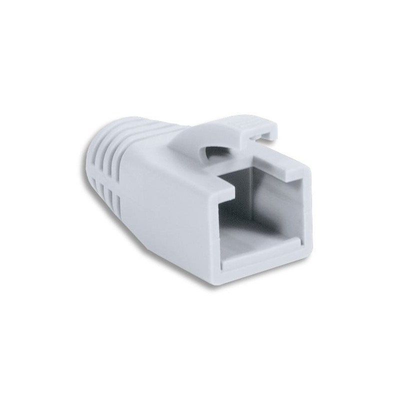 Copriconnettore intellinet per plug rj45 cat.6 8mm bianco