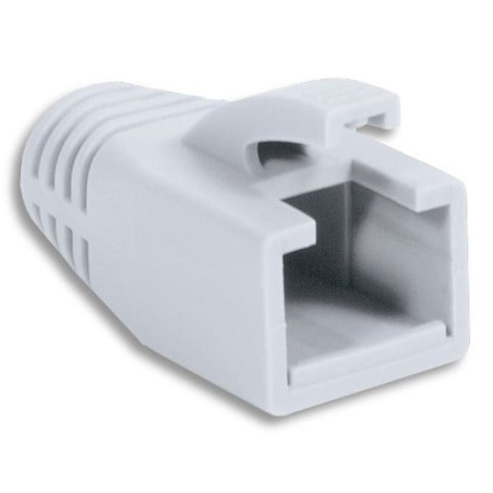 Copriconnettore intellinet per plug rj45 cat.6 8mm bianco