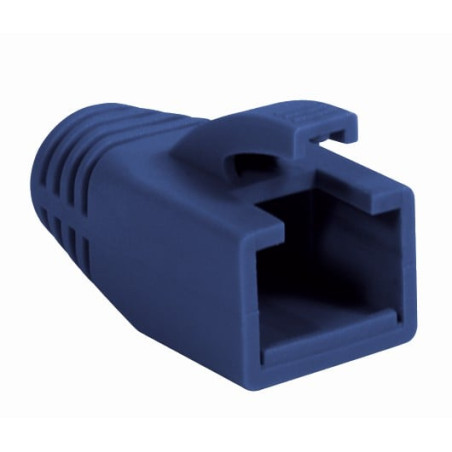 Copriconnettore intellinet per plug rj45 cat.6 8mm blu