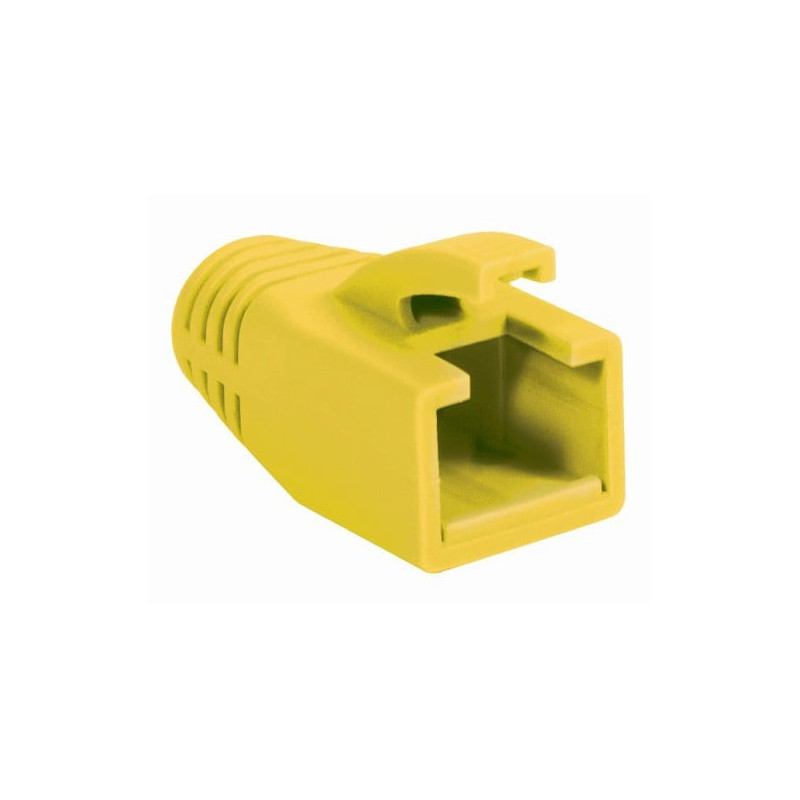 Copriconnettore intellinet per plug rj45 cat.6 8mm giallo