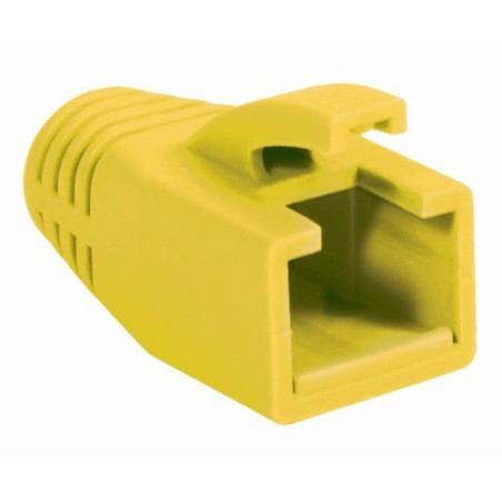 Copriconnettore intellinet per plug rj45 cat.6 8mm giallo