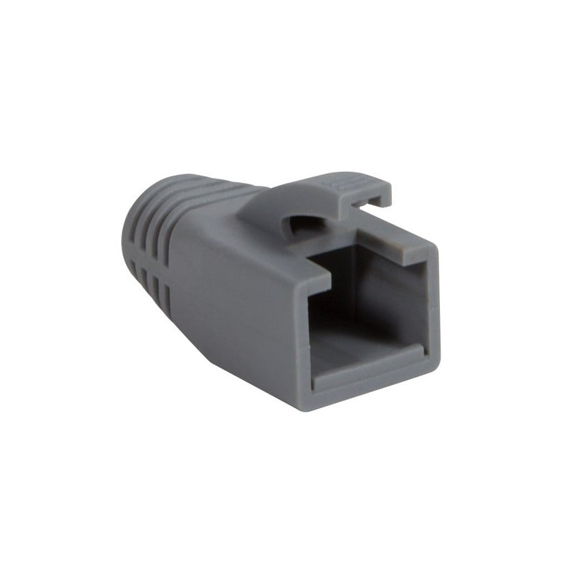 Copriconnettore intellinet per plug rj45 cat.6 8mm grigio