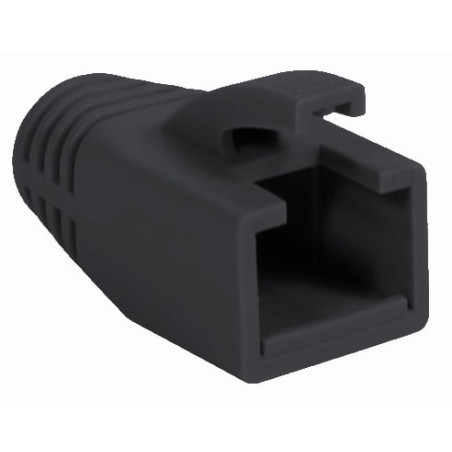 Copriconnettore intellinet per plug rj45 cat.6 8mm nero