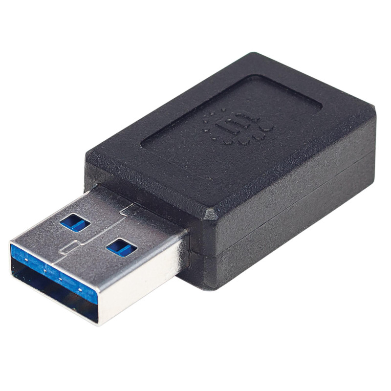 Adattatore usb manhattan 3.1 tipo-c gen2 femmina a usb tipo a