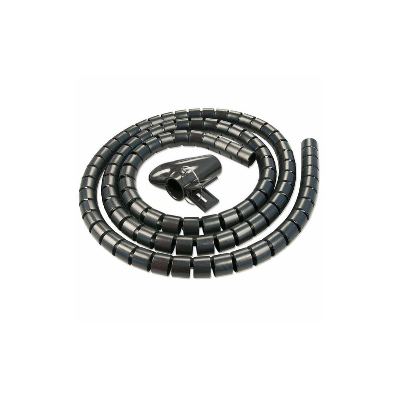 Raccoglicavi a spirale 5m 25mm nero [40581]