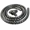 Raccoglicavi a spirale 5m 25mm nero [40581]