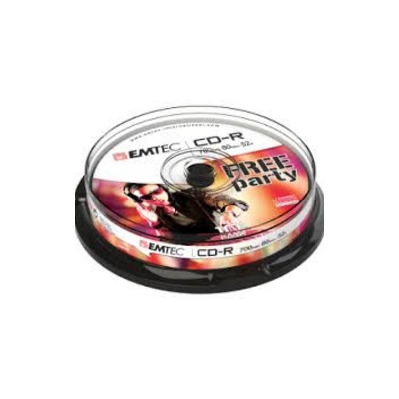Cd-r emtec 700mb 10pcs 52x cb [ecoc801052cb]