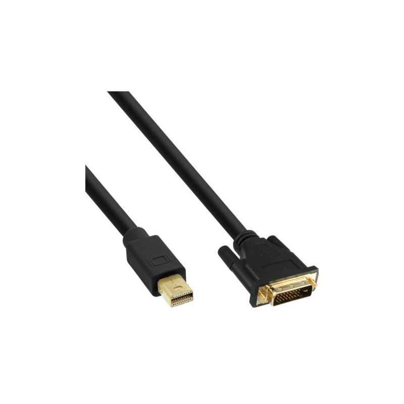 Cavo mini displayport inline maschio a dvi-d 24+1 maschio, 0,5m,