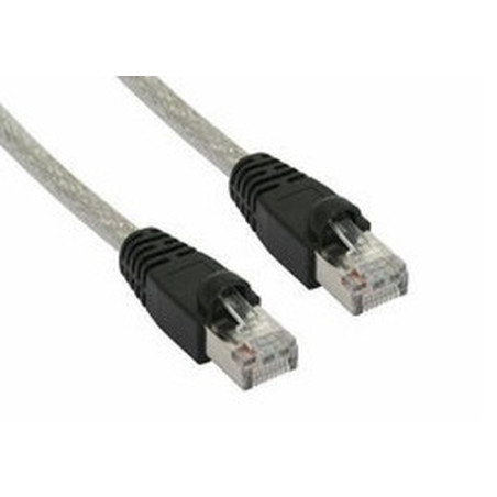 Cavo di rete inline sf/utp, cat.5e, guaina pvc, cu (100 rame), trasparente,