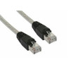 Cavo di rete inline sf/utp, cat.5e, guaina pvc, cu (100 rame), trasparente,