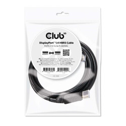 Cavo displayport club3d 1.4 hbr3 32,4gb/s 2m 8k60hz st/st bulk [cac-2068]