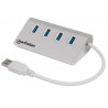 Hub usb manhattan 3.0 4 porte silver