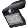 Lampada led goobay solare a muro 1,5w ip65 sensore di movimento nero