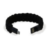 bracciale manhattan paracord nylon con micro usb nero