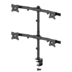 Supporto monitor nilox attacco da tavolo per monitor quadruplo 15-27"