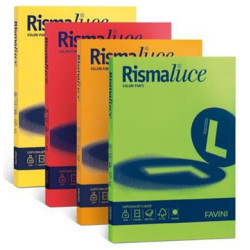 Carta in risma colorata favini 200 fogli a4 140gr rismaluce assortito