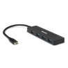 Hub usb hamlet usb-c 3.1 4 nero [xhub4031tc]